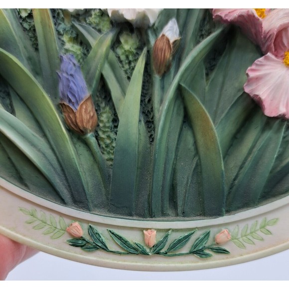 Lena Liu's Beautiful Gardens "The Iris Garden" 3-D Collector Plate - No. C12512 - Picture 8 of 14